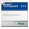 officio T?rschild 150 mit Belegt/Frei Schieber, 14.95 x 14.95 cm, I9200FB