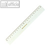 Rumold Top-Lineal, mit Tuschekante, 100 cm, Plexiglas transparent