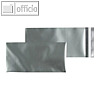 Folienumschlag, DIN lang, Haftklebung, 70my, PP-Folie matt, silber, 100 Stück