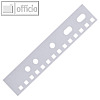 Abheftstreifen f?r Drahtbindeger?te, Teilung: 3:1 / 34 Ringe, transparent,100St.