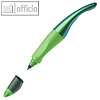 Tintenroller Rechtsh?nder, Strichst?rke 0.5 mm, Tinte blau, nachf?llbar, gr?n