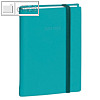 MINISTER PRESTIGE Kalender -16 x 24 cm - 1 Woche / 2 Seiten, SILK t?rkis