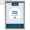 Informations-/Plakatrahmen, DIN B2, Innen, Rahmenprofil 25 mm, Alu, silber eloxi