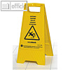 easyabsorb Warnschild "Achtung Rutschgefahr", (H)60 cm, Kunststoff, gelb,P-10007
