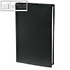 Quo Vadis Buchkalender ABP 2, 1 Tag/1 Seite, 12x17 cm, Impala schwarz,05104225MQ