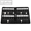 STOP Schl?sselmappe f?r 28 Schl?ssel, DIN A4, Beschriftungsf?cher, PET, 46226