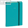 DAILY POCKET Tageskalender, 1 Tag/1 Seite, 8.5 x 13 cm, SILK T?rkis, 61702025MQ
