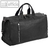 Alassio Reisetasche "Weekender TORO", 500 x 210 x 280 mm, Leder, schwarz, 47033