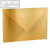 Versandtaschen C4, Spitzklappe nassklebend, 100g/m? gerippt, gold, 50 St.