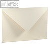 Versandtaschen C4, Spitzklappe nassklebend, 100g/m? gerippt, ivory, 50 St.