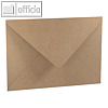 Versandtaschen C4, Spitzklappe nassklebend, 100g/m? gerippt, kraft, 50 St.