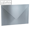 Versandtaschen C4, Spitzklappe nassklebend, 100g/m? gerippt, silber, 50 St.