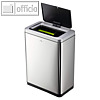 Sensor Abfalleimer NO TOUCH DUO, 2x 20 Liter, 465 x 650 x 270 mm, Edelstahl