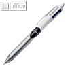 BIC Druckkugelschreiber 4 Colours 3+1 HB, mit Bleistift, grau/wei?, 942104