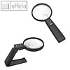 LED- Hand- & Tischlupe mit ausklappbarem Standfu?, 223 x 97 mm, schwarz, 2717565