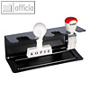 Wedo 4er Stempeltr?ger, gerade, schwarz, 640401