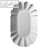 Papstar Pappschalen "pure", oval, 9 x 16 x 3 cm, wei?, 250 St?ck, 11279