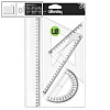 Wonday Geometrie-Set ECO, 4-teilig, Kunststoff, transparent, FTE040062