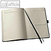Buchkalender, 1 Tag/1 Seite, 108 x 151 mm (ca.DIN A6), Hardcover, schwarz, C2611