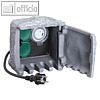 uniTEC Garten-Steckdosenverteiler "Steinoptik", 2-fach, grau, 44244