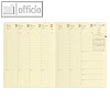 MINISTER PRESTIGE Kalender -16 x 24 cm - 1 Woche / 2 Seiten, LUNA Leder schwarz