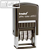 Datumstempel Printy Dater 4850L "BEZAHLT + Datum" - blau/rot, selbstf?rbend