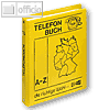 Veloflex Telefonringbuch, DIN A5, 4-Rund-Ringe, Ø 16 mm, gelb, 5158000