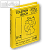 Veloflex Telefonringbuch, DIN A5, 4-Rund-Ringe, ? 16 mm, gelb, 5158000