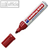 Edding Permanentmarker 550, Rundspitze 3 - 4 mm, rot, 4-550002