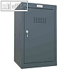 Schlie?fachschrank, 87 l, 40 x 40 x 66.5 cm, Boden, Schl?sselschloss, Stahl, ant