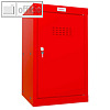 Schlie?fachschrank, 87 l, 40 x 40 x 66.5 cm, Boden, Schl?sselschloss, Stahl, rot