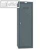 Schlie?fachschrank, 173 l, 40 x 40 x 126.5 cm, 3 B?den, Schl?sselschloss, Stahl,
