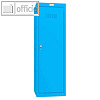 Schlie?fachschrank, 173 l, 40 x 40 x 126.5 cm, 3 B?den, Schl?sselschloss, Stahl,