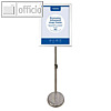 Infost?nder ECONOMY, DIN A3, (H)80-123 cm, Klapprahmen, Alu, silber, 355046