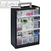 Kleinteilemagazin mit bis zu 20 F?chern, B 300 x T 155 x H 465 mm, Kunststoff