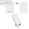Wei?wandtafel-Set, DIN A4, 2 Seiten - Stahl & Melamin, Holzrahmen, wei?, 4er Set