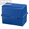 HAN Karteibox DIN A8, bis 200 Karten, inkl. 100 Karten & Register, blau, 978-14