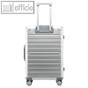 Reisetrolley Gravity, 56 x 37 x 21 cm, ca. 30 Liter, Aluminium, silber, 45190