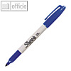 Sharpie Permanent-Marker FINE, Strichstärke 1 mm, wasserfest, blau, S0810950