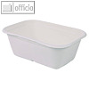 Schale Casa, eckig, 750 ml, 175 x 120 x 60 mm, Zuckerrohr, wei?, 50 St?ck, 41147