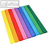 Papstar Krepp-Papier, 2.5 m x 50 cm, farbig sortiert, 100 Rollen, 37037