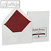 Briefumschl?ge DIN C6 mit Seidenfutter rot, nassklebend, grau, 100 St?ck