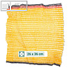 Kartoffel-/Obsts?cke, Fassungsverm?gen 2.5 kg, Zugband, HDPE, gelb, 100 St?ck