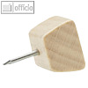 Markierungsnadeln Wood Series "Birke", 13 x 13 x 18 mm, Birkenholz, 25 St?ck