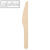 Papstar Einwegmesser spitz, Holz "pure", 16.5 cm, 1.000 St?ck, 89890
