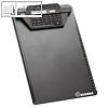 Ecobra Schreibplatte mit Rechner, DIN A4, PS, schwarz, 792250