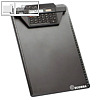 Ecobra Schreibplatte mit Rechner, DIN A4, PS, schwarz