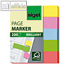 Haftmarker Brillant mini, 12 x 50 mm, 5 Farben sortiert, 5 x 40 Blatt, HN625