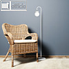 Stehleuchte Flare Bubble, 4.5W, (H)132 cm, tragbar, Metall, wei? matt