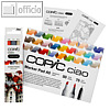 Marker Architekt, 2 Spitzen mittelfein & Pinsel, mischbare Farben, 3er Set